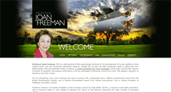 Desktop Screenshot of joanfreeman.com